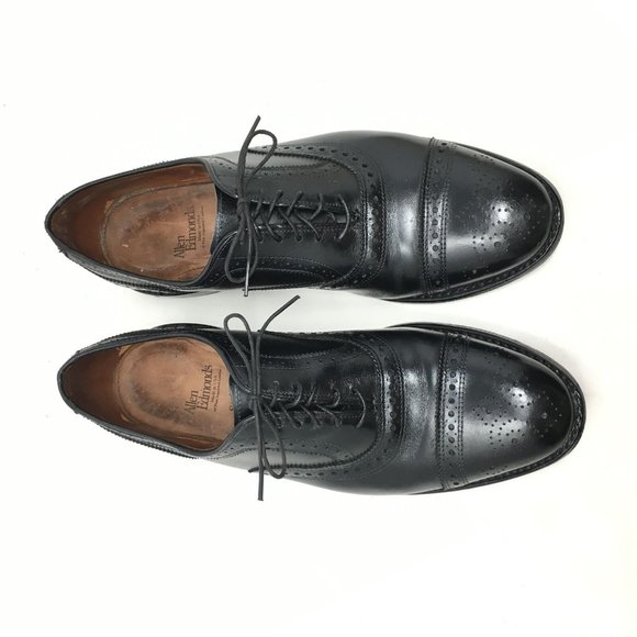 Allen Edmonds Strand Oxfords Shoes Size 10.5 Black